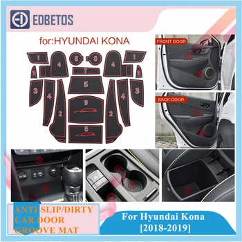 

For Hyundai Kona 2018 2019 Interior Car Accessories For Hyundai Kona Door Mat Accessories For Hyundai Kona Anti-Slip Mat Carpet