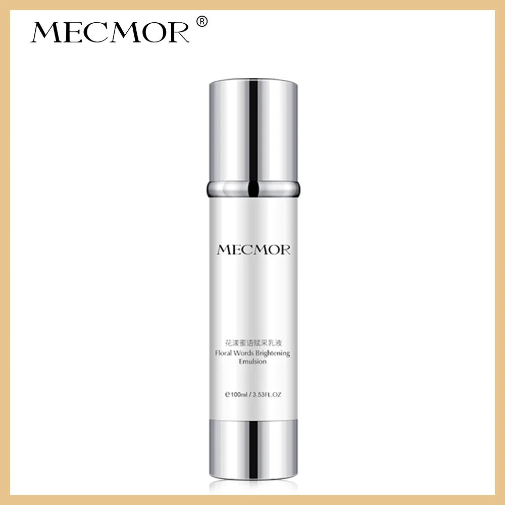

Floral Words Brightening Revitalizing Emulsion Face Lotion Moisturizing Rejuvenating MECMOR Additive Free Organic Natural