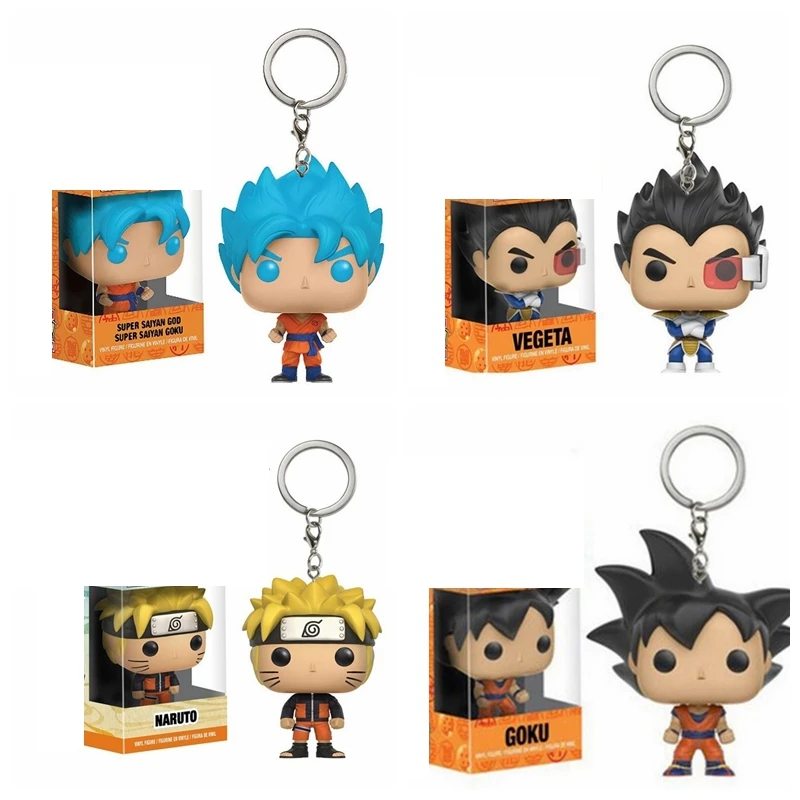 Dragon ballZ GOKU VEGETA Super saiyan goku keychain toys PVC action Figure Collection Model for children gift | Игрушки и хобби