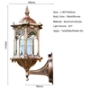 Retro Outdoor Waterproof Antirust E27 Wall Lamp Garden Gateway Sconce Courtyard Corridor Villa Bra Residential Balcony Lights 6