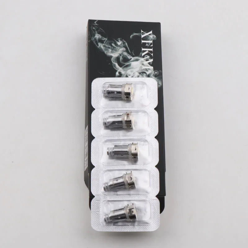 XFKM 5 шт. керамическая сменная катушка головка 1.4ом 0.6ом сетчатая катушка Vape для XFKM-N Pod распылитель для электронной сигареты резервуар электронная сигарета