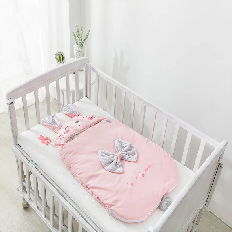 [С термометром] спальные мешки для новорожденных от 0 до 6 месяцев, спальные мешки для младенцев, детское постельное белье, хлопковое плотное постельное белье для коляски, теплые мешки на молнии