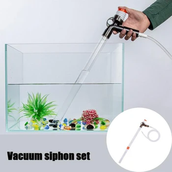 

Practical Aquarium Cleaner - Fish Tanks Sand Cleaner Kit With Air-Pressing Button And Adjustable Water Flow Controller Clamp Fo