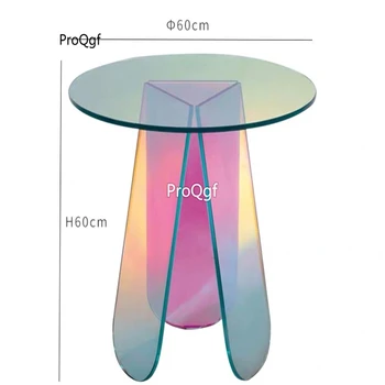 

Ngryise 1 Set 60*60cm Minshuku rainbow ins table