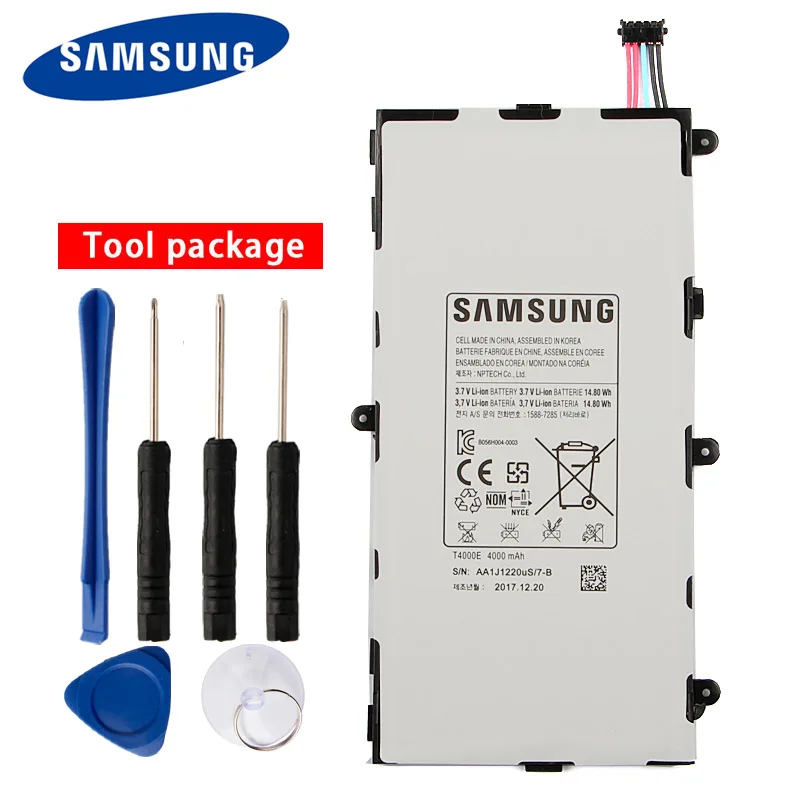 Оригинальный высококачественный планшетный Аккумулятор Samsung T4000E для GALAXY T210 Tab3 7 0
