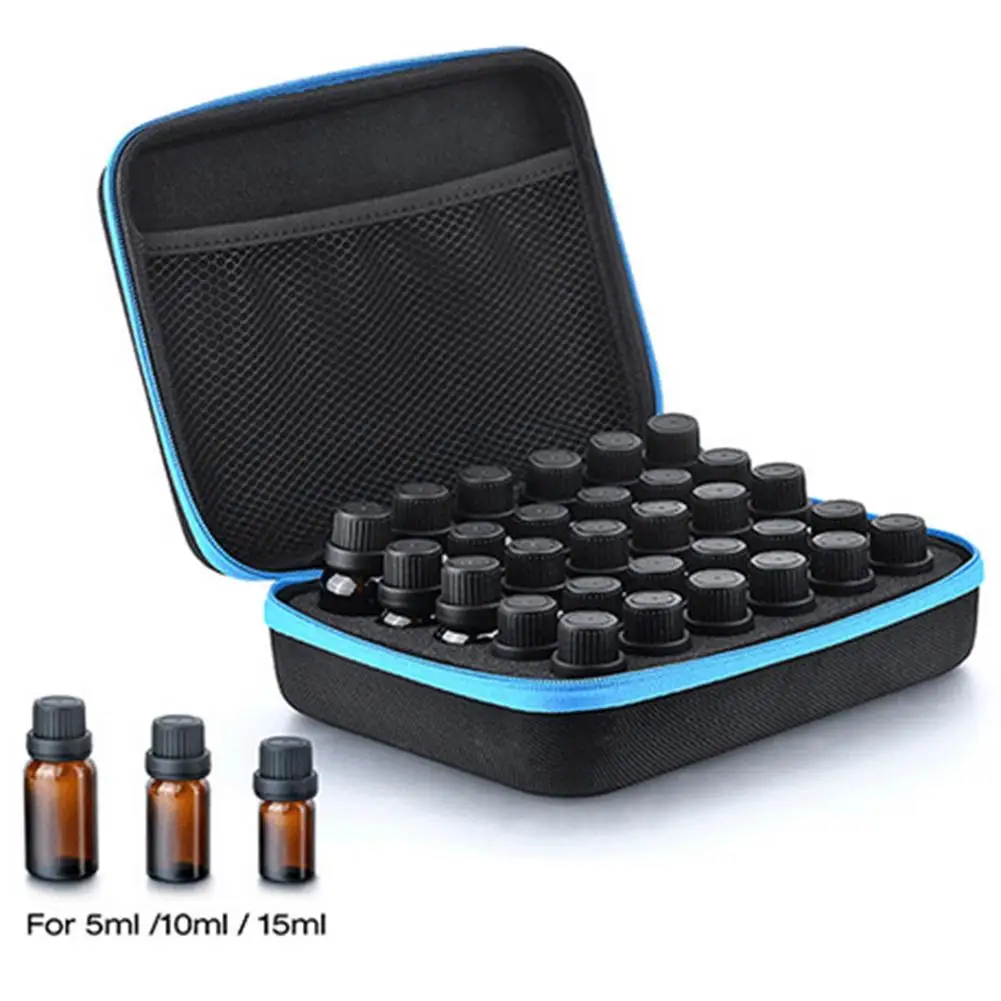 

Aroma Perfume Essential Oil Storage Case 10 Bottle 10-15ML Storage Box Bags Travel Portable Carrying Holder Nail Polish Collect
