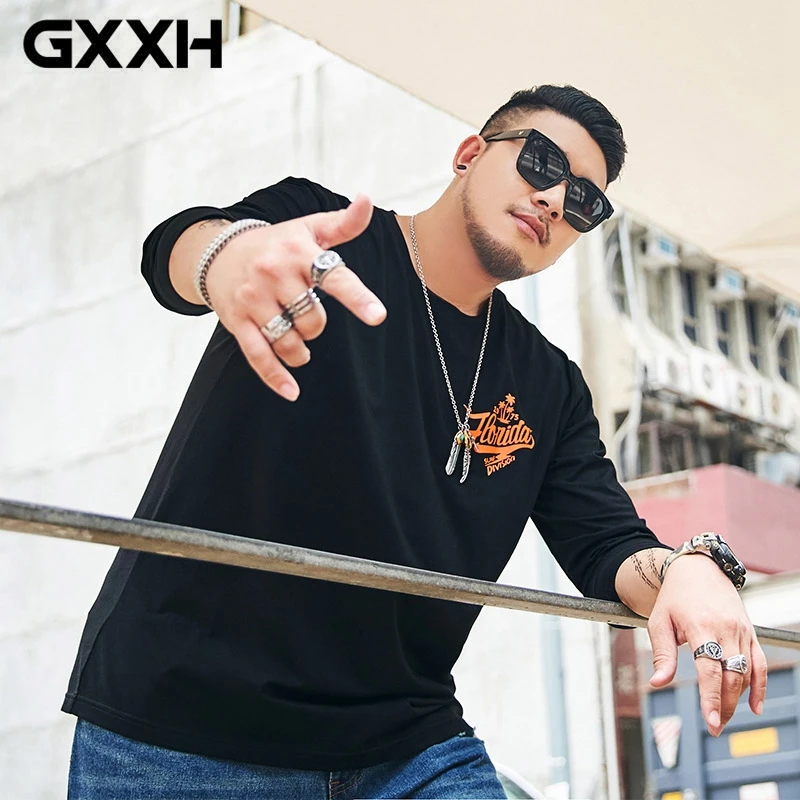 GXXH Большие размеры XXL-6XL 7xl мужские повседневные флисовые теплые толстовки с принтом Совы свободный крой большого размера толстый мужской пуловер с круглым вырезом