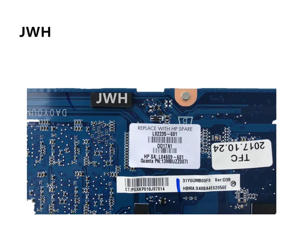 YPAY для hp EB1040G4 материнская плата i7-7500U 8 Гб DA0Y0UMBAD0 L02235-001 L02235-501 L02235-601 тестирование работы