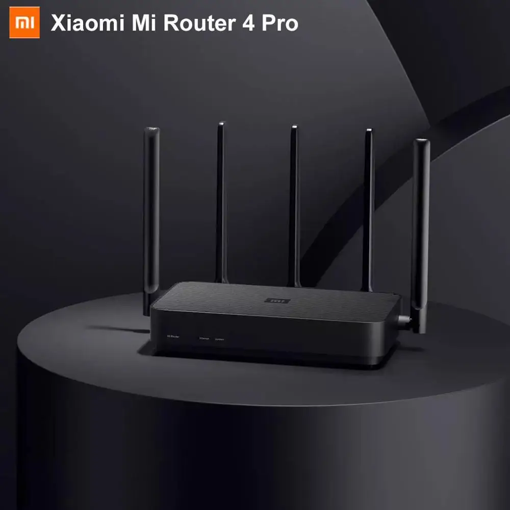  Xiaomi Mi Router 4 Pro 4Pro гигабитный двухдиапазонный 1317 Мбит/с 2,4 ГГц/5,0 ГГц беспроводной маршрутизатор Wifi ретранслятор с 5 антеннами с высоким ко…