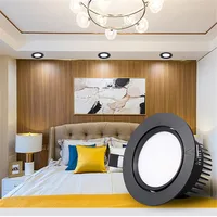 Dimmable LED COB Spotlight Ceiling Lamp AC85-265V 5w7w9w12w15w18w Aluminum Recessed Downlight Round Panel Light Indoor Lighting - Image 6