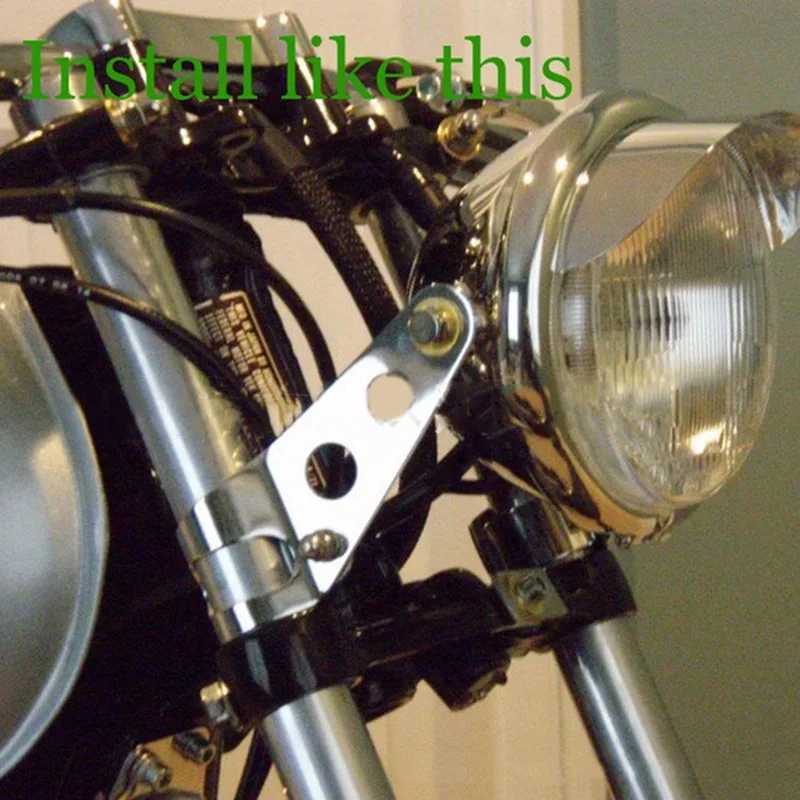 2Pcs/Pair 28mm-43mm Universal Motorcycle Headlight Mount Brackets Fork Ear Chopper Headlamp Holder Adjust Motor Fork Mount