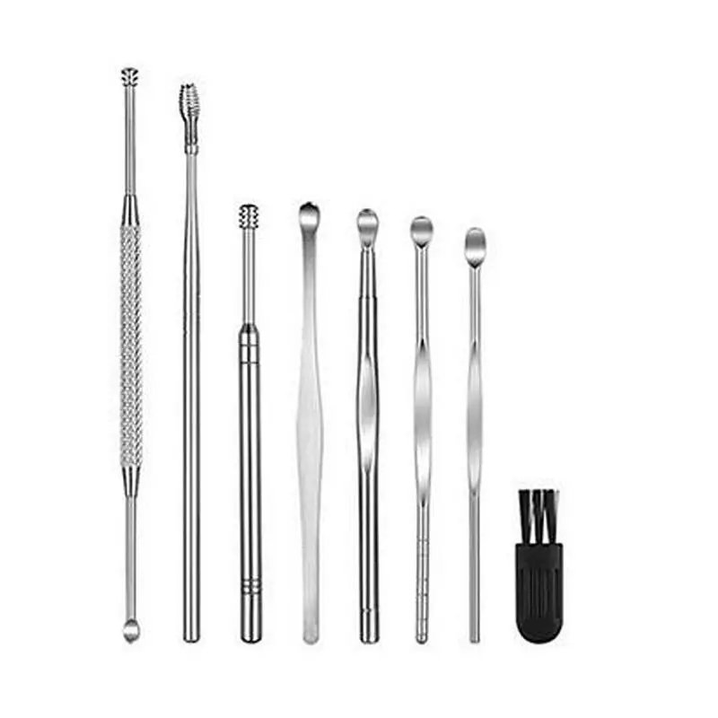 

8pc Earwax Remover Safe Easy to Clean Practical Ear Wax Remover Clean Set Earpick