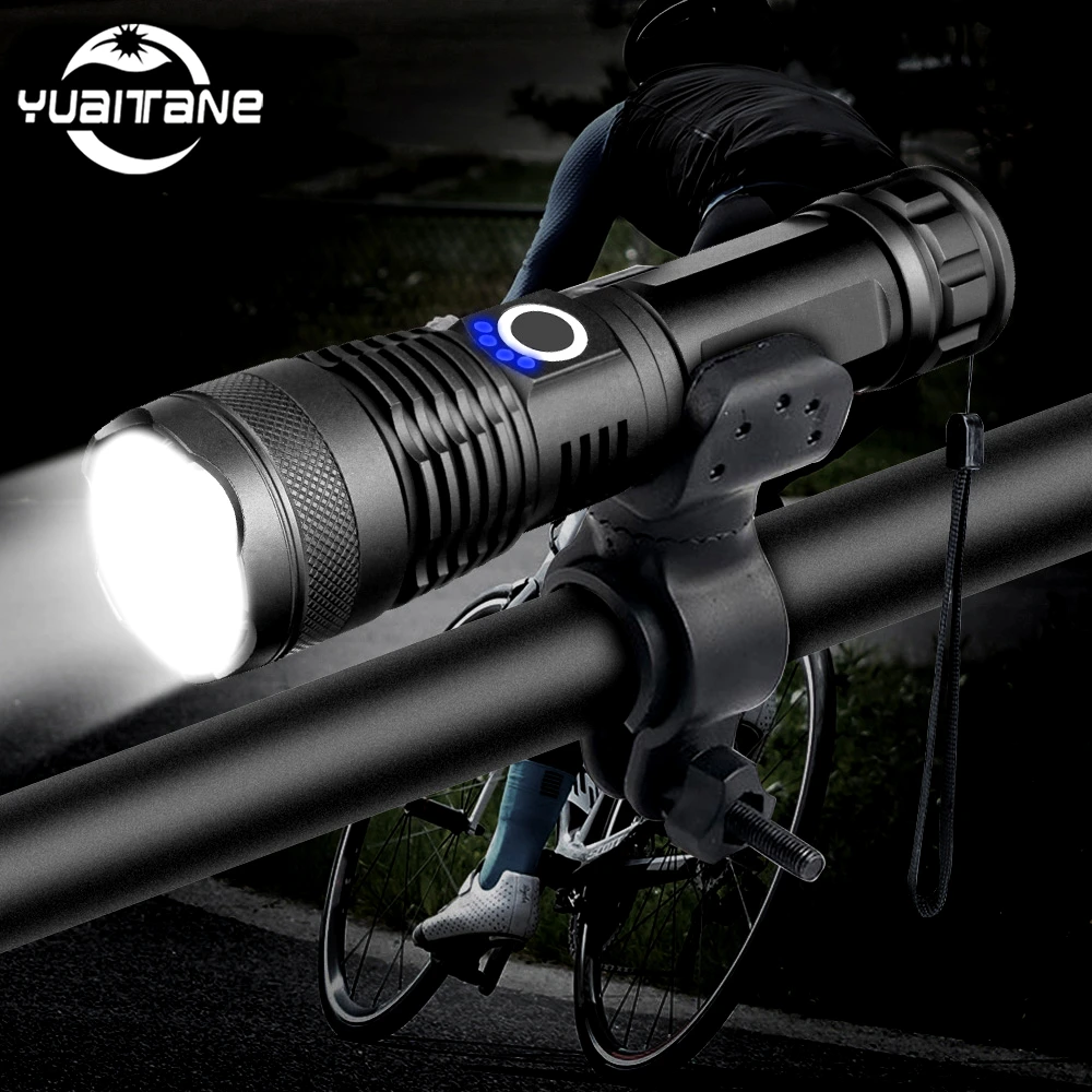 20000lm Most Powerful Xhp50 Led Bicycle Flashlight Usb Rechargeable Usb