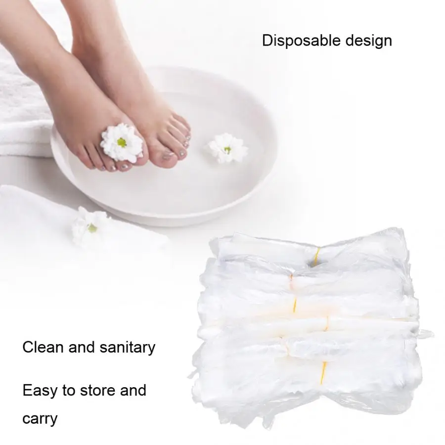 30 x 45cm Disposable Plastic Bag Wash Basin Wrapping Eco-Friendly Plastic Bag for Skin Care Beauty Salon Supplies Makeup Tool