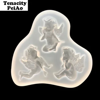 

Transparent Silicone Mold Epoxy Resin Molds Elfin and Angel for Pendant Jewelry Making Tools