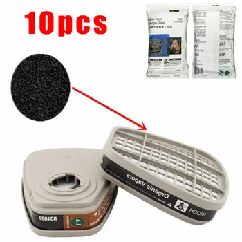 

2/10pcs Cartridge Filter 6001cn For 6800 6200 7502 Gas Pollution Face Protector Vapor Protection Organic Gas