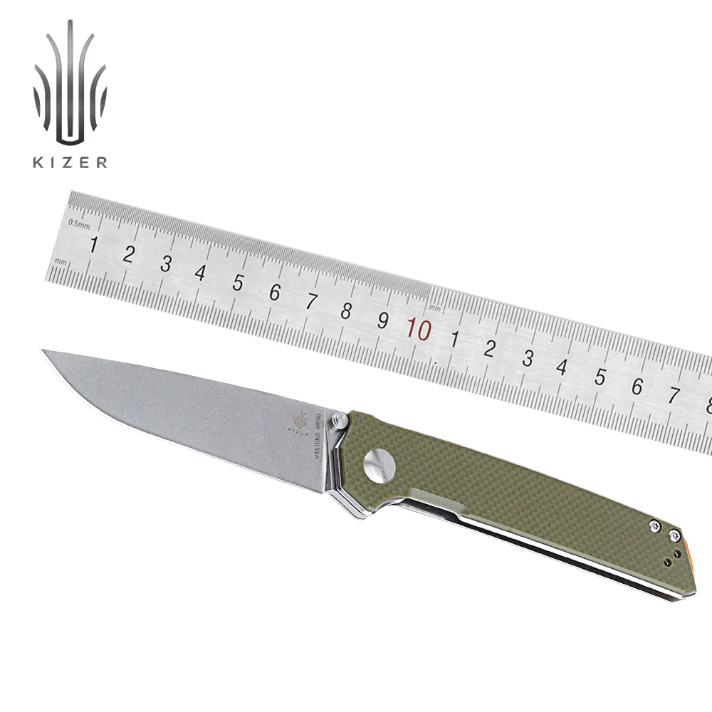 Карманный нож Kizer Domin V4516N2 Green G10 Ручка высококачественный Тактический для охоты инструменты|Ножи| |