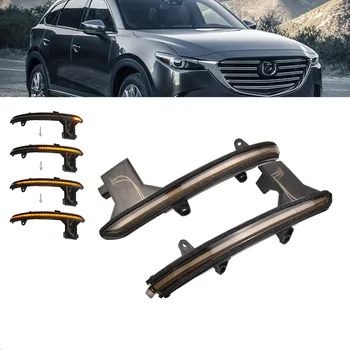 

LED Dynamic Turn Signal Light For Mazda CX-5 KF CX-8 CX-9 TC 2017-2019 Side Wing Rearview Mirror Indicator Sequential Blinker