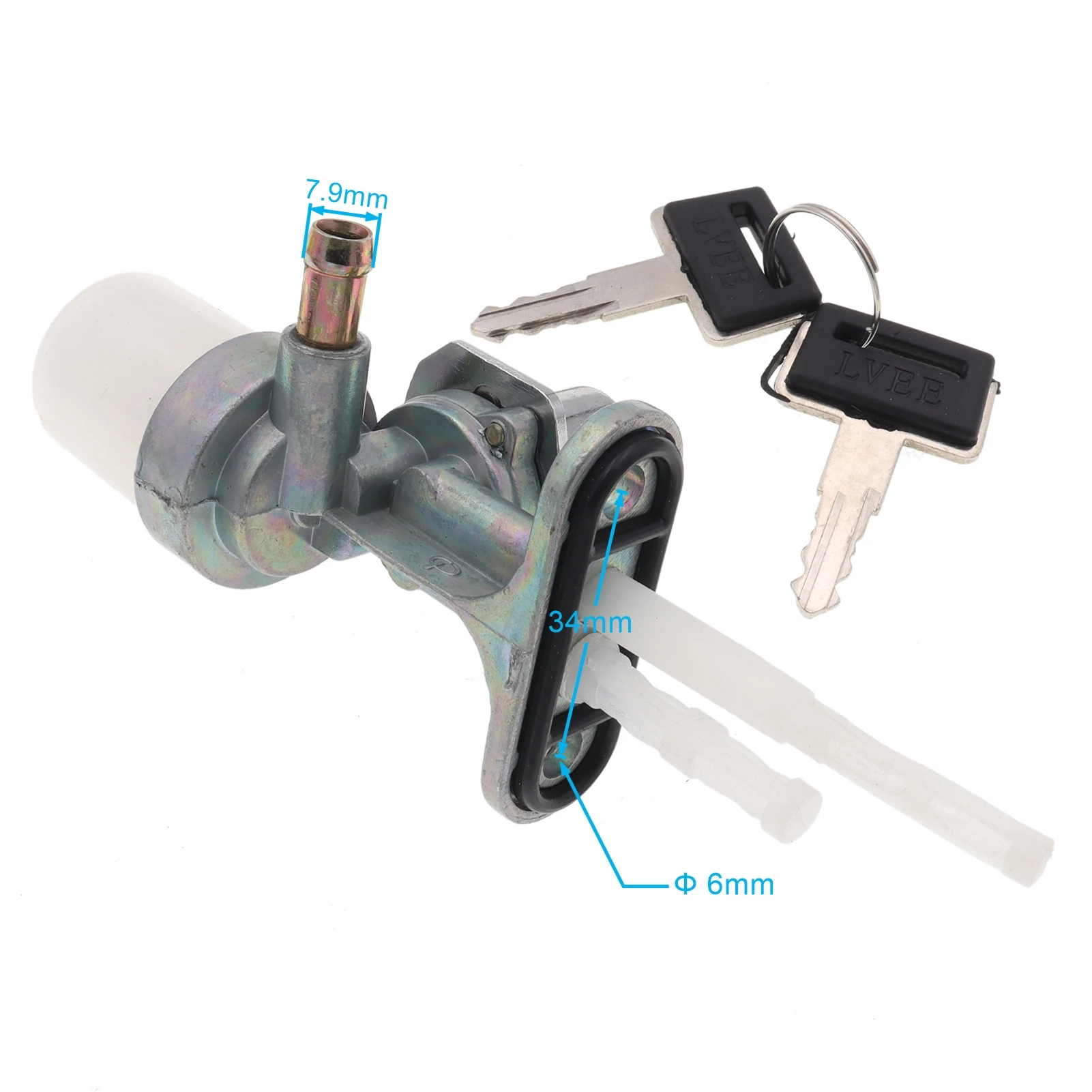 Rubinetto Di Arresto Per Wc A Squadra A 1/4 Di Giro MF3/8", Cromato NT | Leroy Merlin - Foto 7