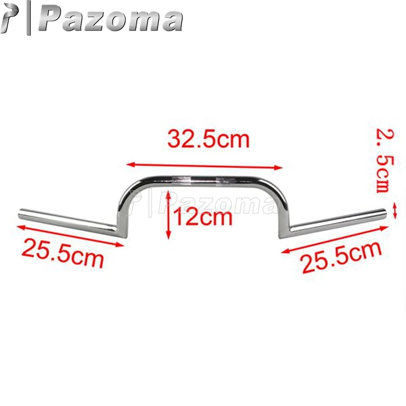 7/" или 1" Хромированный черный мотоцикл Clubman ручки баров 22 мм 25 мм руль для Harley Triumph Чоппер поплавок кафе гонщик на заказ