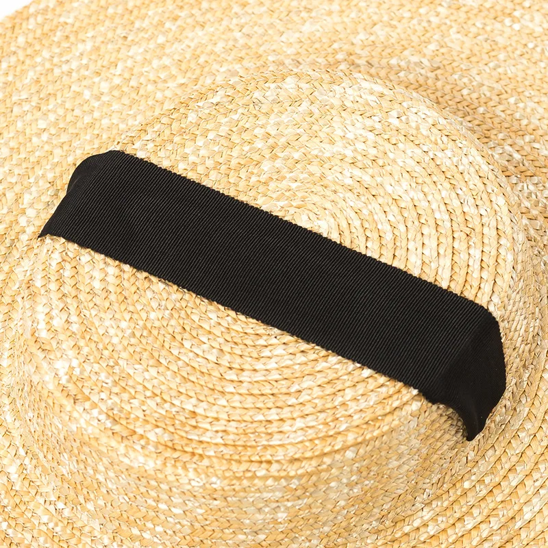 Wholesale Wide Brim Straw Hat For Women Long Ribbon Ladies Beach Hats Fashion Dress Up Children Summer Sun Visor Caps 2