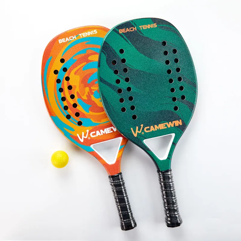 Adult Professional Full Carbon Beach Tennis Paddle Racket Soft EVA Face Tennis Raqueta With Bag Raquete de t&ecirc;nis de praia