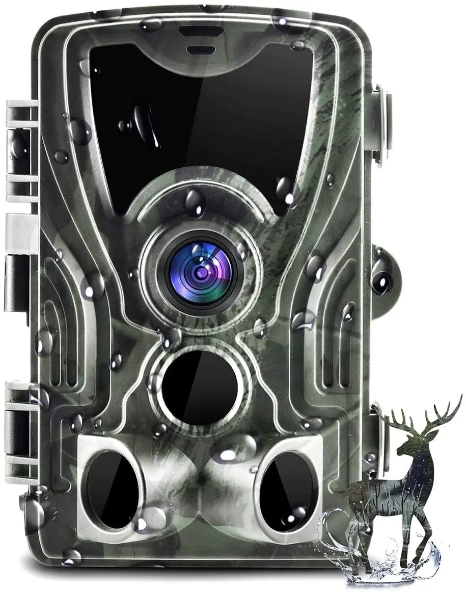 Hunting Trail Camera 24MP 1080P Night Vision iP65 Waterproof 850nm Wild Cameras Photo Traps HC801A Wildlife Cam Surveillance