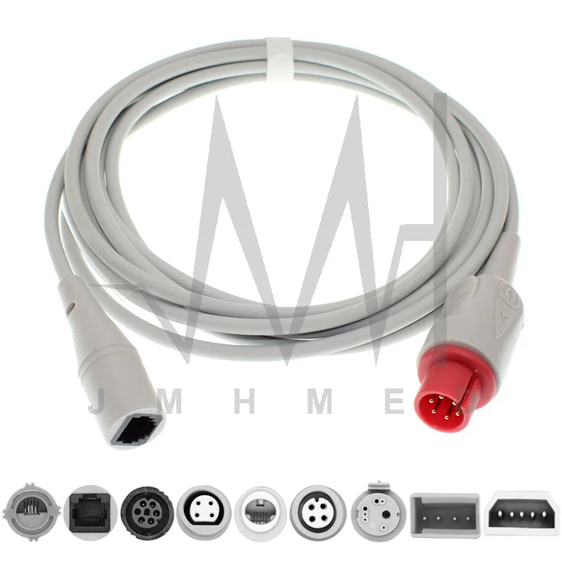 

Compatible with 6Pin Spacelab/BCI, IVY,Ctitikon, Invivo,Mennen Abbott,Uath,Edward,BD PVB IBP Pressure Transducer Adapter Cable