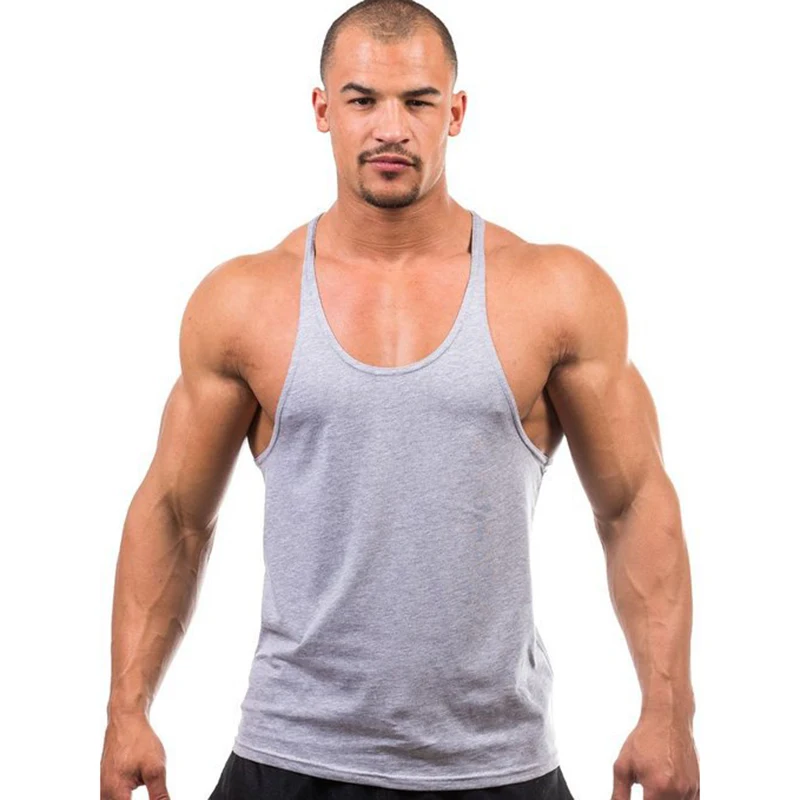 Bodybuilding Brand Tank Top Men Stringer Tank Top Fitness Singlet Sleeveless Shirt Workout Man Undershirt Clothing
