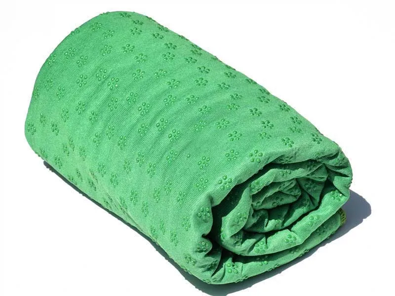 Коврик полотенце для йоги 190x90 см впитывающий пот Germproof Противоскользящий легко чистящий портативный синий, фиолетовый, зеленый