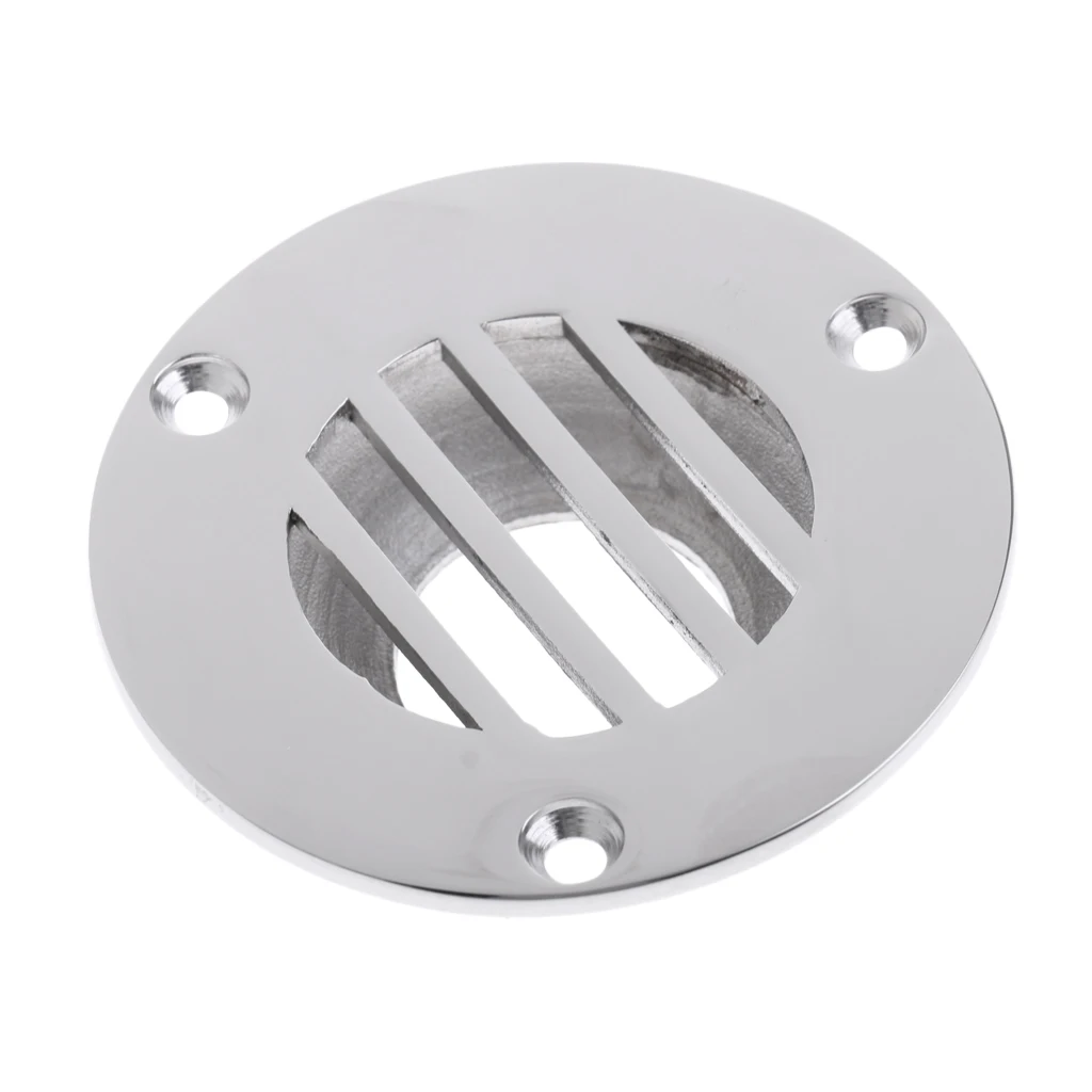 316 Stainless Steel Heavy Duty Boat Floor Deck Drain for Marine Boat Yacht Caravan - 2.44 x 0.6 inch
