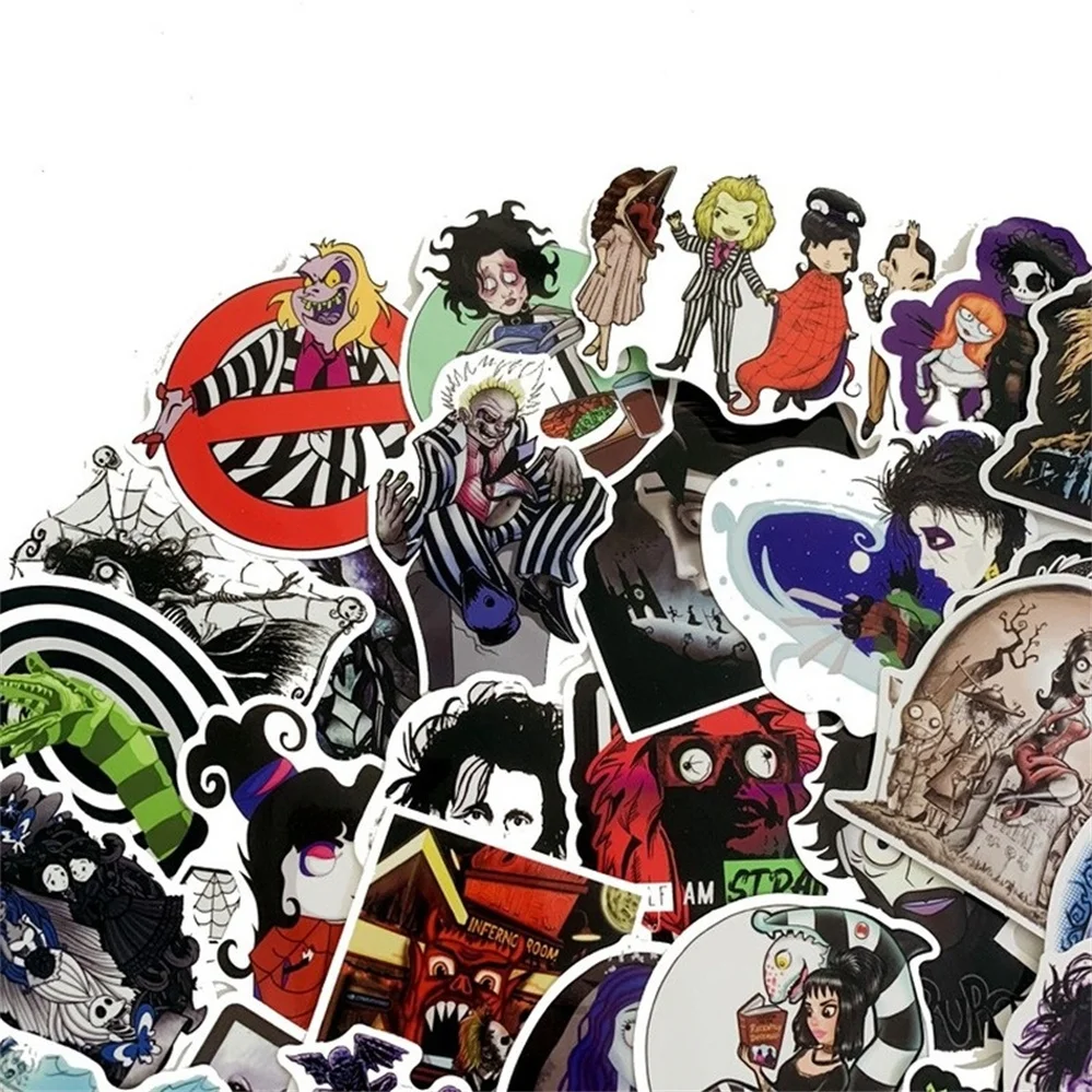 10/30/50 Classic Movie Scissor Hand Edward Graffiti Sticker Cartoon Animation Notebook Car Fridge Waterproof Sticker Wholesale