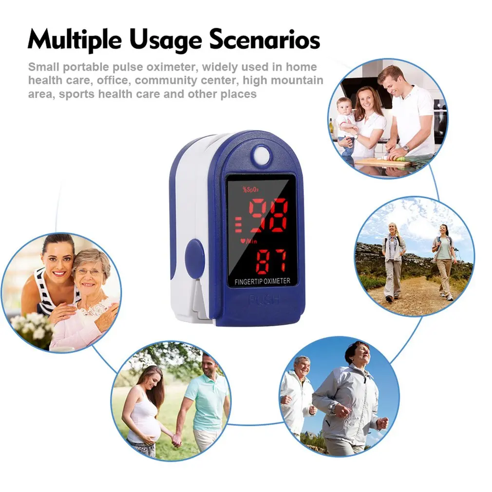 OLED Finger Pulse Oximeter SPO2 PR Saturator Digital Finger Oxymeter Portable Saturation Monitor Blood Oxygen Heart Rate Meter