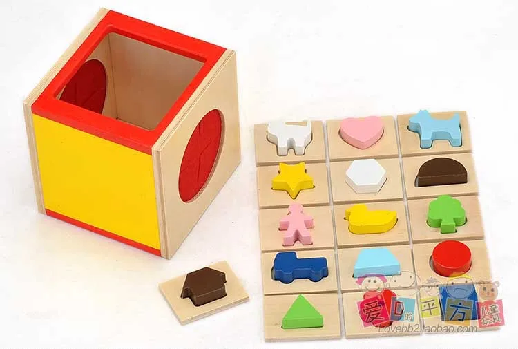 

Japan Blind Spell Box Children'S Educational Toy Baby Tactile Sensory Development Shape Matching Game
