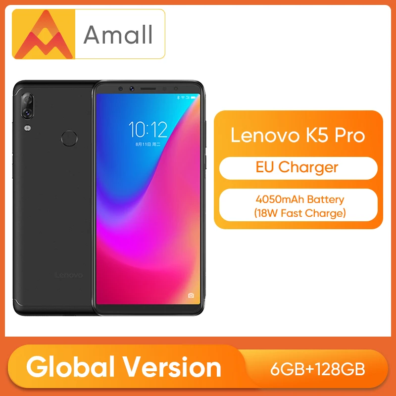 Lenovo K5 Pro 4 Гб 64 глобальная версия Snapdragon 636 восьмиядерный смартфон 5 99 &quotэкран Android