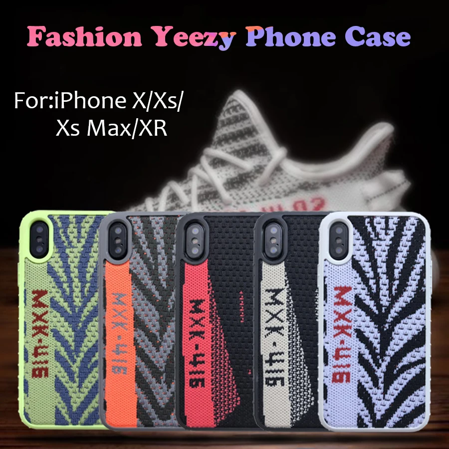 

Fashion 350 Case for iPhone X Xs Max XR Sneakers Material Shock Absorbing Protective Sport for iPhone 7 6 8 Plus 11 Pro Max Case