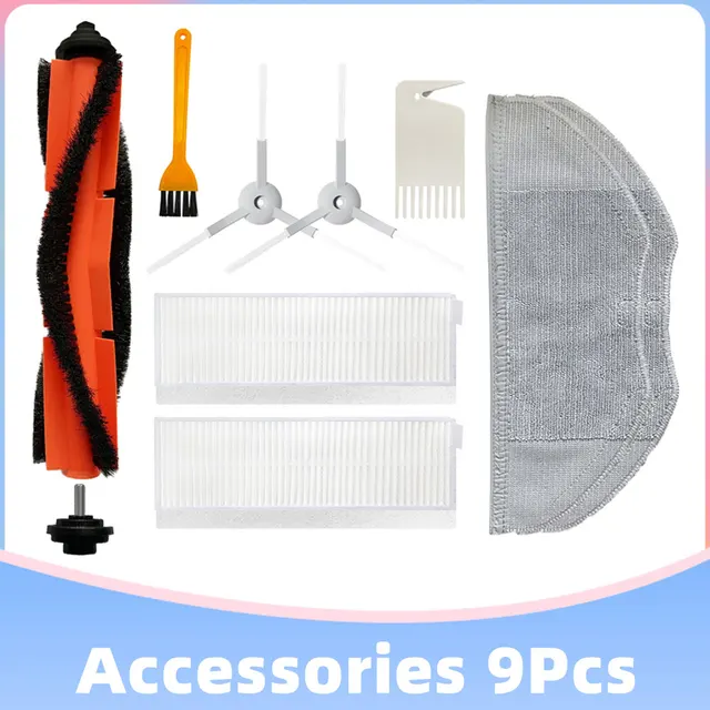 Replacement Main Side Brush Cover Hepa Filter Mop for Xiaomi Mijia Mi Robot Vacuum-Mop Essential G1 MJSTG1 Cleaner Skv4136gl Set A