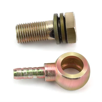 

1 Pair M12 * 1.25mm Motorcycle Refit Oil Cooler Fittings Plug M6 Ball Head Adapter Two Sizes Ball Head Adapter M6 / M8