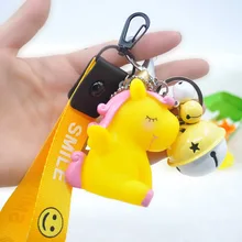 BB под названием ke nie Will Call Unicorn ремешок колокольчик-брелок Подвеска для девочек розовая земля продвижение код сканирования маленькие подарки