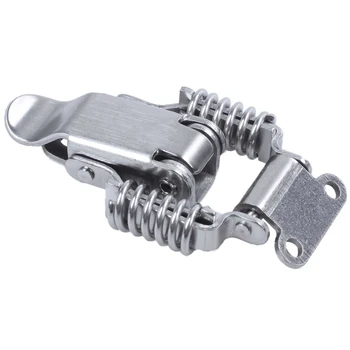 

New 2x Toolbox Draw Compression Spring Toggle Latch Catch Clamp Silver