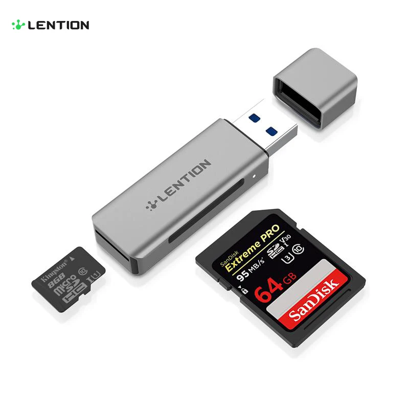 Устройство для чтения карт памяти USB 3 0/Micro SD адаптер двух Type A совместимый с MacBook Air