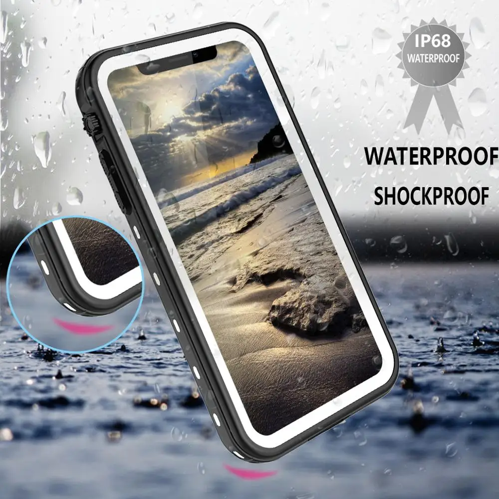 Чехол SHELLBOX Оригинальный IP68 Водонепроницаемый для iPhone XR Прозрачный задний