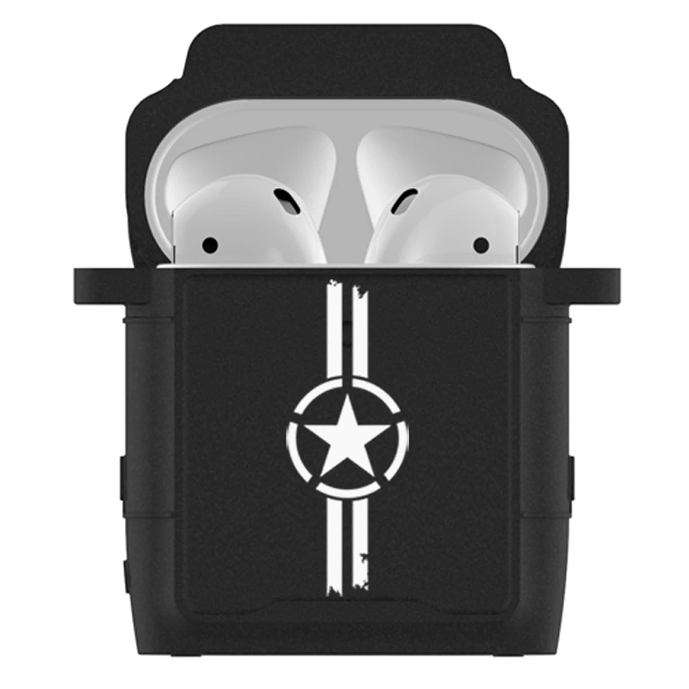 Защитный чехол AZiMiYO для Airpods 2, чехол для air pods, модель автомобиля, силиконовый 3D чехол для наушников, аксессуары для наушников - Цвет: Black