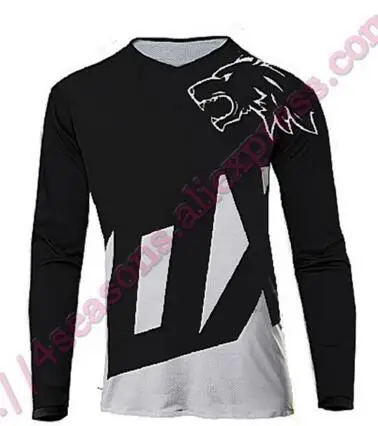 Letttnueva motocicletocicleta Venta al por mayor de nuevo jersey de motocicleta para skyline air mtb dh mx bicicleta ci - Цвет: Серый