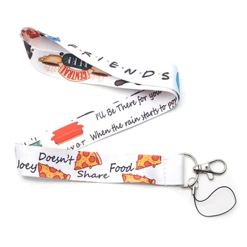 

20pcs/lot Friends Lanyard Food-Pizza ID Card Badge Holderskey Strap Mobile Phone Hang Rope Customizable Neck Straps D297
