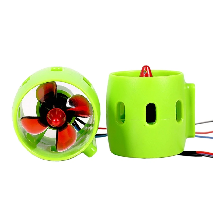 

12-24V 20A Brushless Motor 4 Blade Underwater Thruster RC Bait Boat Accessory Underwater Thruster Underwater Robot Thruster