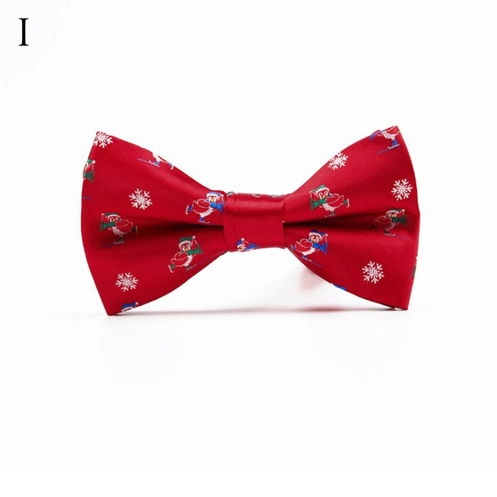 1PC New Bow Ties for Men Christmas Tree Bowties For Mens Wedding Cravat Butterfly Tie Casual Fashion Bowknot Bowties Men Gifts - Цвет: I