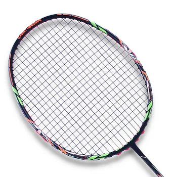 

Super Light 8U 63-67G Full Carbon Fiber Badminton Racket Strung Professional Rackets With Strings Bags G5 Offensive Type Racquet