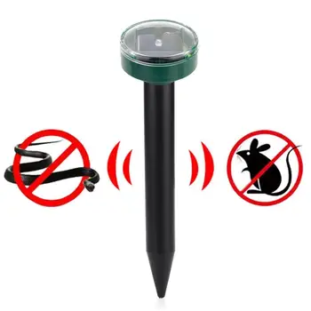 

Insect Round Pattern Animal Outdoor Garden Gopher Rodent Control Ultrasonic Mouse Repeller Square Yard Solar Energy