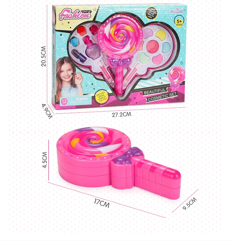 Модная детская одежда Make Up набор игрушек ролевые игры для маленьких принцесс макияж Красота безопасность нетоксичный набор игрушек для одевая девушки Косметика, подарочная